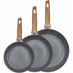 Pfannen-Set KING "Essential", grau, Ø:28cm, Pfannen, Induktion