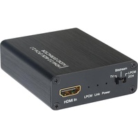 Techly HDMI Audio-Extractor auf LPCM 2CH 3D (0.08 m, HDMI), Video Kabel