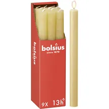 Bolsius Rustik Stabkerzen 27 x 2,3 cm 9 St. Beige