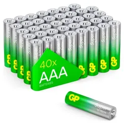 1x40 GP Super Alkaline AAA Micro Batterien PET Box  03024AETA-B40