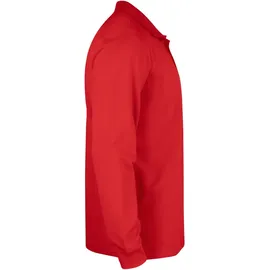 New Wave CLIQUE Basic langarm Poloshirt Kinder - rot 140