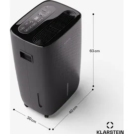 Klarstein DryFy Connect 60 Luftentfeuchter, WiFi Kompression 60l/d 45-65m2, Schwarz