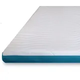 Komfortec Topper 90x200cm - 7,5 cm hoch, Visco Memory Schaum Matratzentopper mit 4 Eckgummis für Boxspringbetten, Waschbarer Aloe Vera Bezug