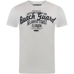 riverso Tshirt Herren Baumwolle Regular Fit RIVLeon Regular Fit Weiß 3XL