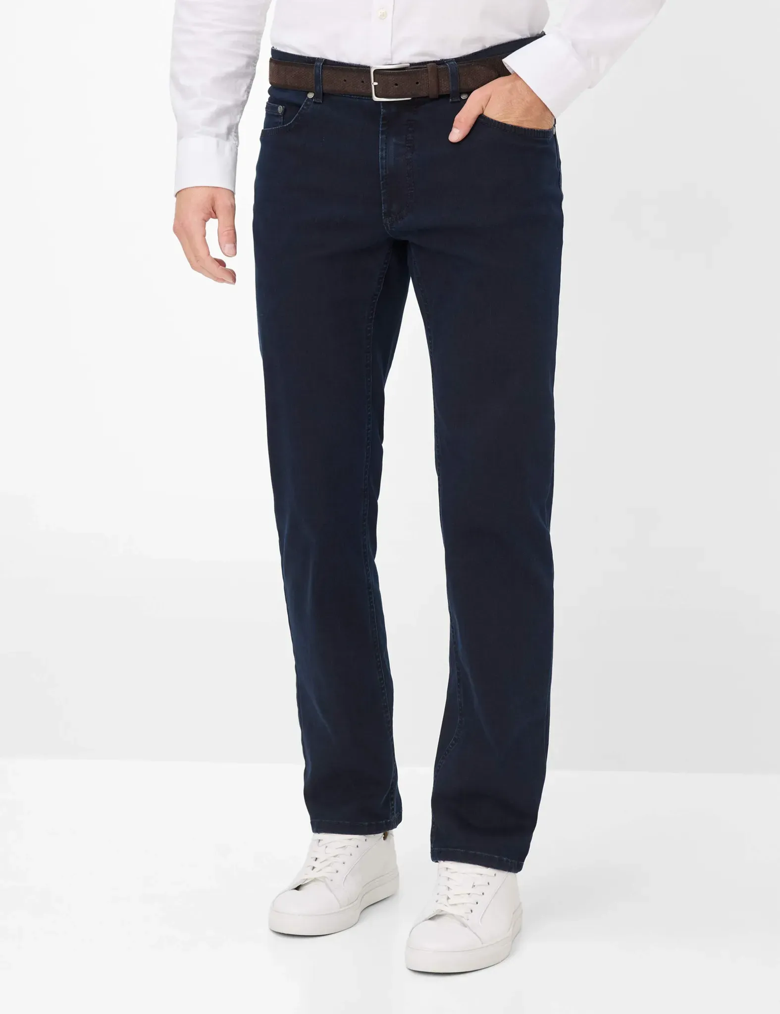 Eurex by Brax Herren Five-Pocket-Hose Style CARLOS, denim dunkelblau, Gr. 35/36