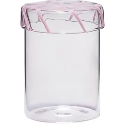 Hübsch Interior - Heir Aufbewahrungsglas, medium, rosa
