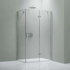 Bernstein Duschkabine Eckdusche 8mm Nano Echtglas Tür rechts