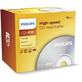 Philips CD-RW 700MB 4x-12x 10 Stück(e)