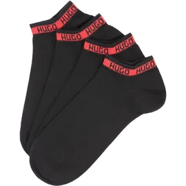 hugo underwear Freizeitsocken HUGO UNDERWEAR "2P AS TAPE CC", Herren, Gr. 39-42, schwarz (schwarz 001), Baumwollmischung, unifarben, Socken, mit Logo