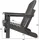 ASPERO Gartenstuhl Adirondack 75 x 75 x 83 cm grau