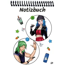 E&Z A 5 Notizblock Manga Quinn und Enora, weiß, liniert