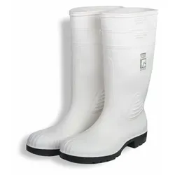 Elektriker-Sicherheits-Stiefel PVC weiß Größe 44-45 - weiss - 44