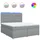 vidaXL Boxspringbett 180 x 200 cm Hellgrau