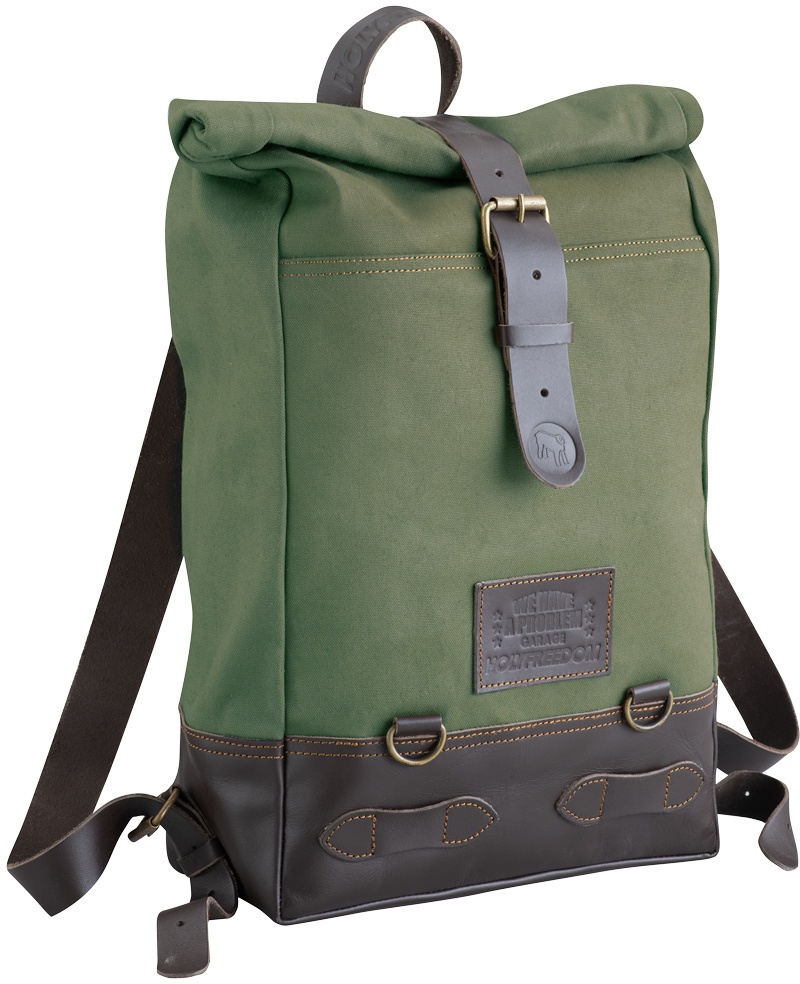 HolyFreedom Roll-Top Rucksack, grün, Größe M 11-20l 21-30l