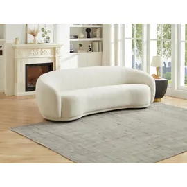 Pascal Morabito Sofa 3-Sitzer - Bouclé-Stoff - Beige - BOVANA von Pascal Morabito