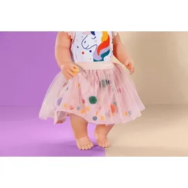 BABY BORN Puppenkleidung Einhornkleid mit Tutu Mehrfarbig (43 cm)