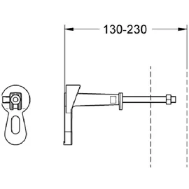 Grohe RAPID-SL WC Vorwandelement mit GROHE SKATE Cosmopolitan WC-Betätigungsplatte & Befestigungswinkel, chrom