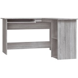 vidaXL Eckschreibtisch Grau Sonoma 120x140x75 cm Holzwerkstoff