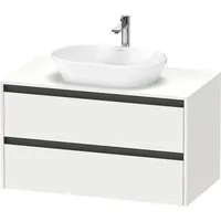 Duravit Ketho.2 Waschtischunterbau, 1000x568x550mm, K24896018180000, Farbe: Weiß Matt Dekor