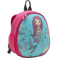 Wedo Kinder-Rucksack Meerjungfrau, stabile Frontseite, 2 Netztaschen außen, mehrere