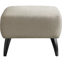 Polsterhocker INOSIGN "Colori", beige, B:66cm H:44cm T:66cm, 100% Polyester, Hocker, Holzfußfarbe wählbar, verschiedene Stoffe, hochwertige Stoffqualität