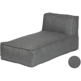 BLOMUS GROW Chaiselongue Outdoor Lounge Modul 4 schwarz