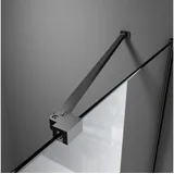 Boromal Haltestange für Duschwand Stabilisator Schwarz