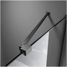 Boromal Haltestange für Duschwand Stabilisator Schwarz
