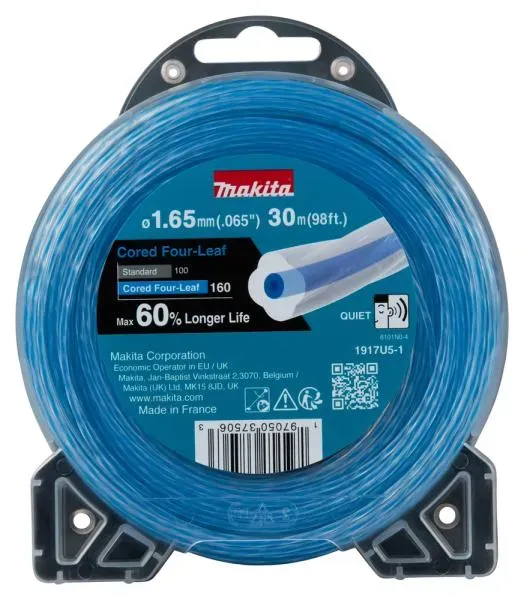 Makita 1917U5-1 Mähfaden Cored Four-Leaf 1,65mm x 30m