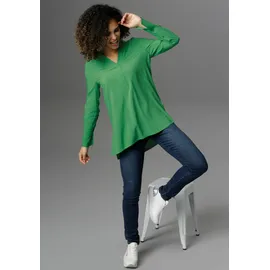 Aniston SELECTED Longbluse grün 48
