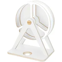 QueChaLe Regal Glück-Auf-Rad passend für Tonies 120 & Toniebox, weiss