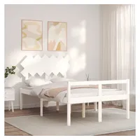 vidaXL Seniorenbett 140 x 200 cm Weiß