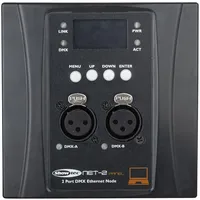 Showtec NET-2 Panel 3-polig - schwarzes Gehäuse
