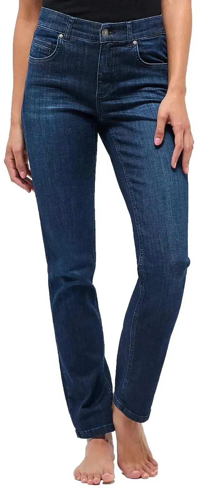Angels Cici Jeans aus Candiani Denim in Dark Indigo-D36 / L32