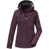 KILLTEC Damen Funktionsjacke/Outdoorjacke mit abzippbarer Kapuze KOS 133 WMN JCKT, aubergine, 36,