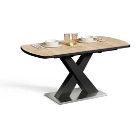 Vicco Chinto 120 x 76 x 80 cm schwarz/eiche rustikal