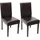Mendler Esszimmerstuhl Littau Leder braun 2er Set