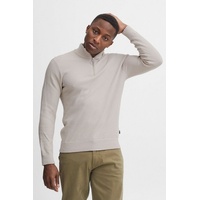 Casual Friday Stricktroyer 'Karlo' Structured Zipper Knit - Hellgrau - XL