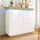 stilvora Sideboard 110 x 115 x 39 cm Weiß