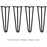 MONSTER SHOP Hairpin Tischbeine 4 x 35,5 cm