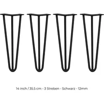 MONSTER SHOP Hairpin Tischbeine 4 x 35,5 cm