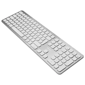 Macally BTWKEYMB-DE, erweiterte Quick-Switch Bluetooth Funk-Tastatur für Mac, PC, iOS und Android, Ziffernblock, deutsches QWERTZ Layout mit Umlauten, Alu-Design