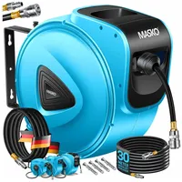 Masko MASKO® Druckluftschlauch Aufroller automatisch 1/4 Anschluss - Schlauchtrommel