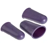 Prym Fingerschützer Silikon, Plastik, Black, one Size, pflaumenblau, 3 Stück, 3