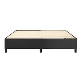 vidaXL Bettgestell Schwarz 180x200 cm Kunstleder