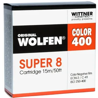 Wolfen Color 400 Super 8, 15 m ISO 250-400 ohne Entwicklung