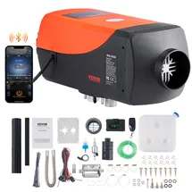 Vevor Luft Dieselheizung Standheizung 12 V 5 kW, Luftheizung Air Diesel Diesel Standheizung Lufterhitzer, 0,16–0,52 L/Std. Dieselheizung mit LCD-Display & Fernbedienung & Bluetooth-APP