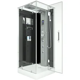 AcquaVapore Duschkabine Komplettdusche Fertigdusche Dusche 80x80 cm mit 2k Scheiben Versiegelung