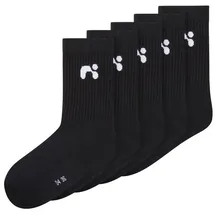 NAME IT Nknlaris 5P Sock Noos 5er Pack Schwarz/Weiß 40-42