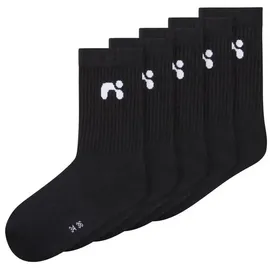 NAME IT Nknlaris 5P Sock Noos 5er Pack Schwarz/Weiß 40-42